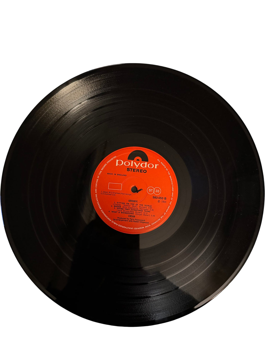 Goodbye Cream Vinyl Album - Good - Think Vintage ltd