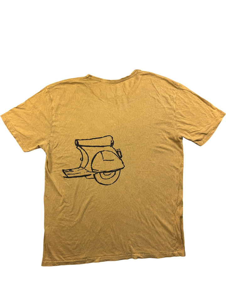 Graphic Scooter Print T-Shirt - XL - Think Vintage ltd
