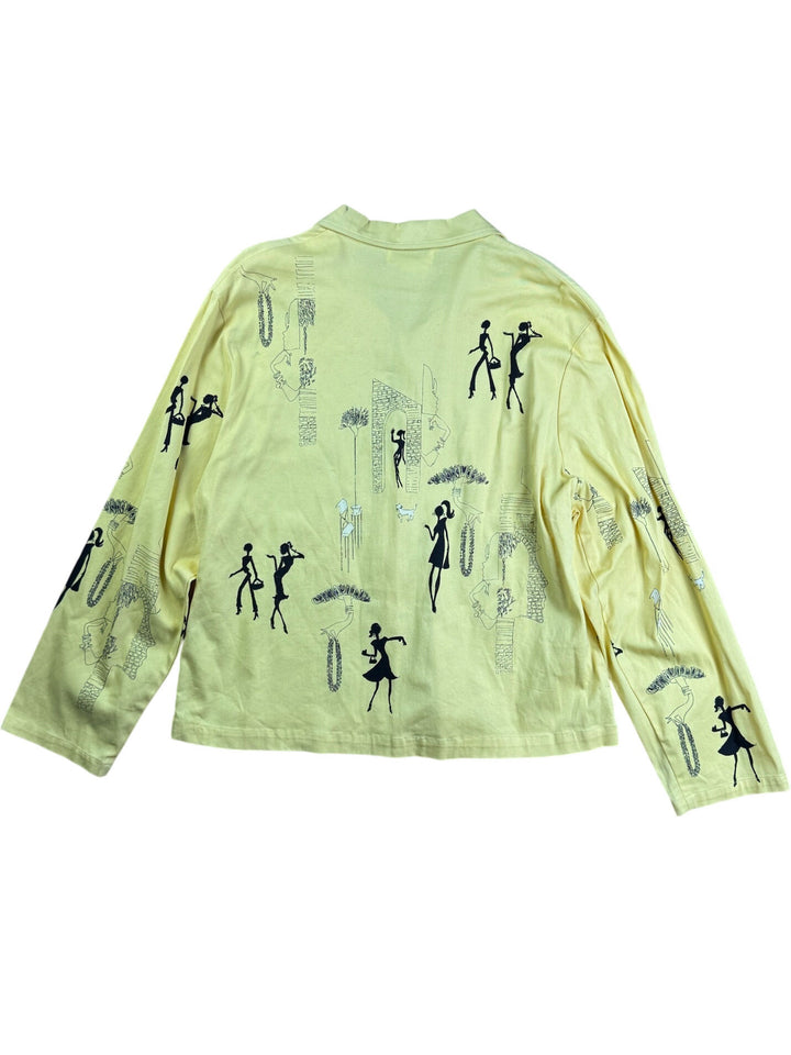 Great Cavalier Yellow Graphic Long Sleeved Shirt - L
