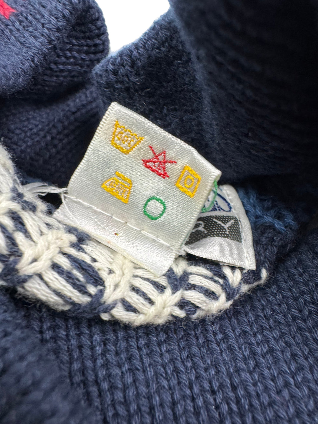 Great Lakes Country Patterned Knit Sweater - M - Think Vintage ltd