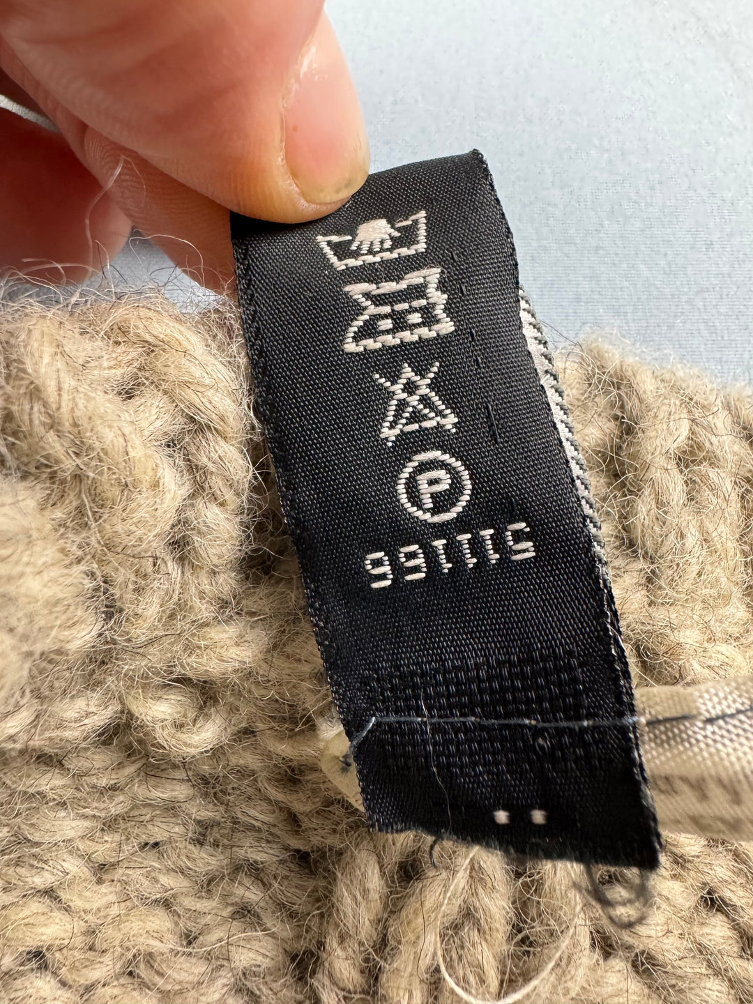 Greek Knitwear 100% Wool Sweater - XL - Think Vintage