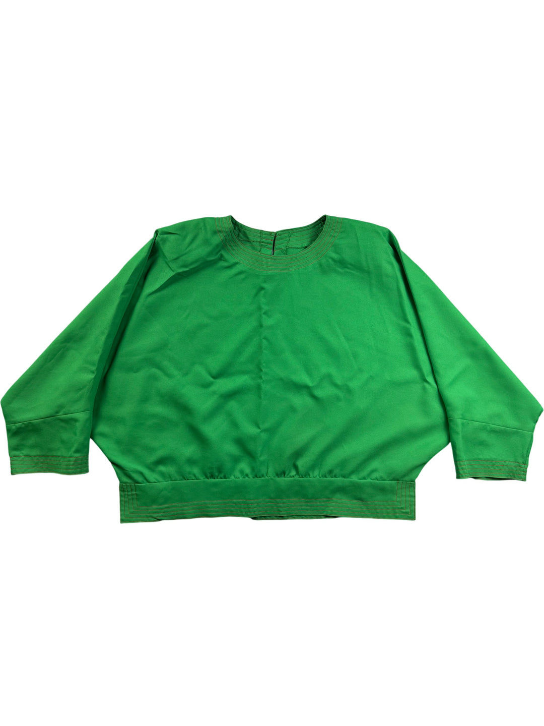 Green Batwing Top - S - Think Vintage