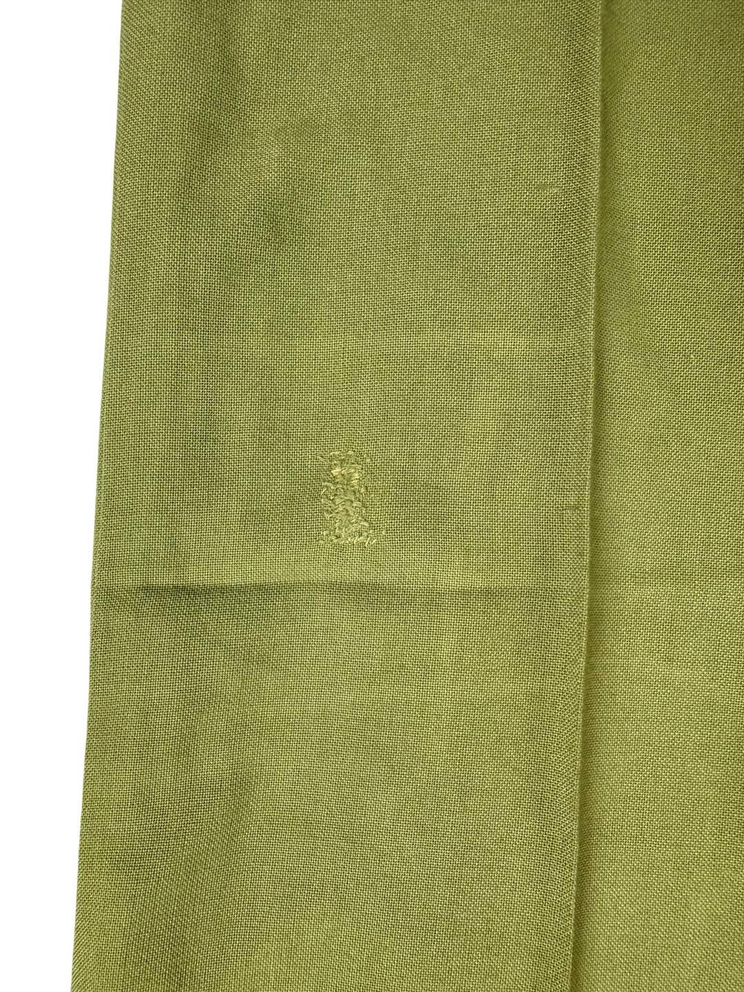 Green Button-Up Straight Leg Trousers - W29 L32 - Think Vintage