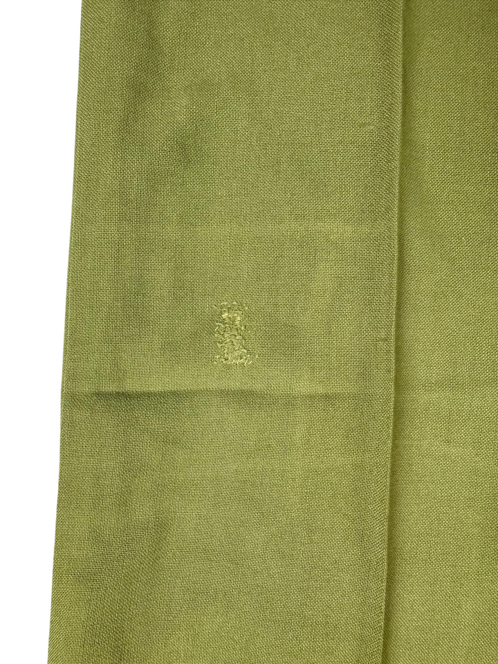 Green Button-Up Straight Leg Trousers - W29 L32 - Think Vintage