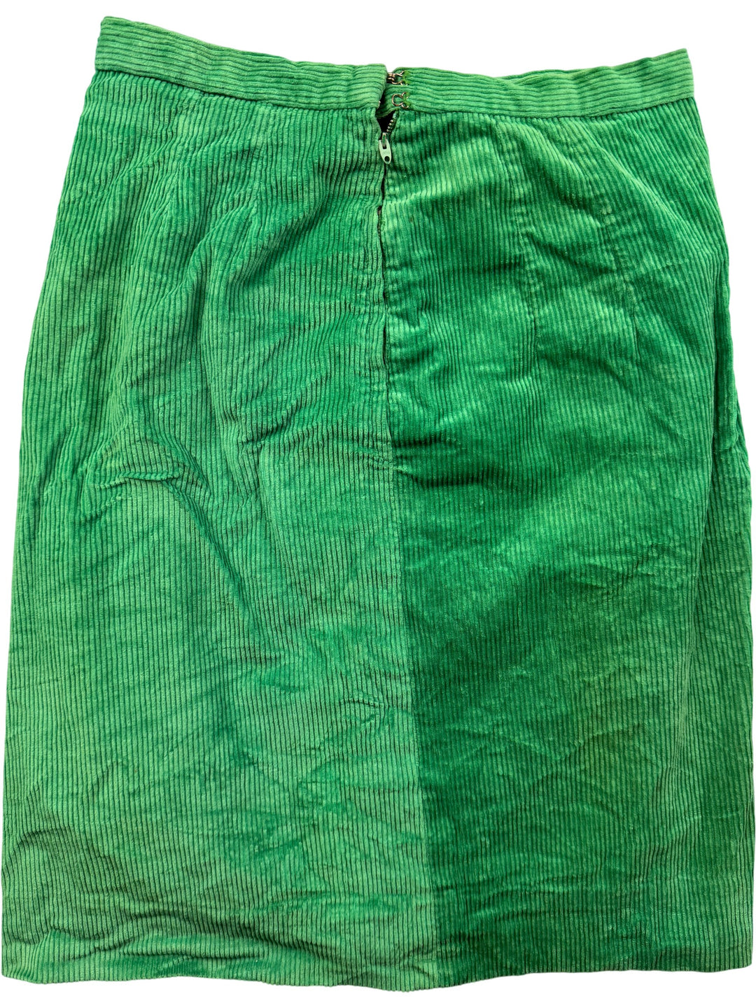Green Corduroy Skirt - W26 - Think Vintage Online Ltd