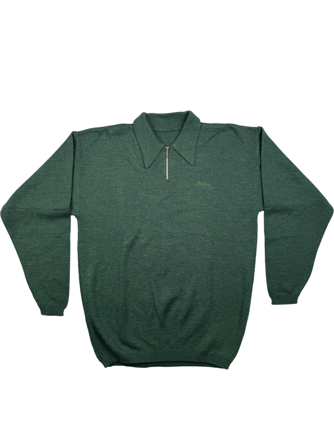 Green Knit Long Sleeved Sweater - L - Think Vintage ltd