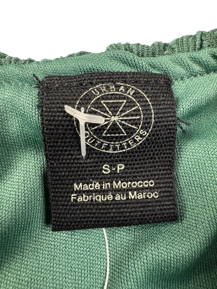 Green Pleated Skirt - S - Think Vintage