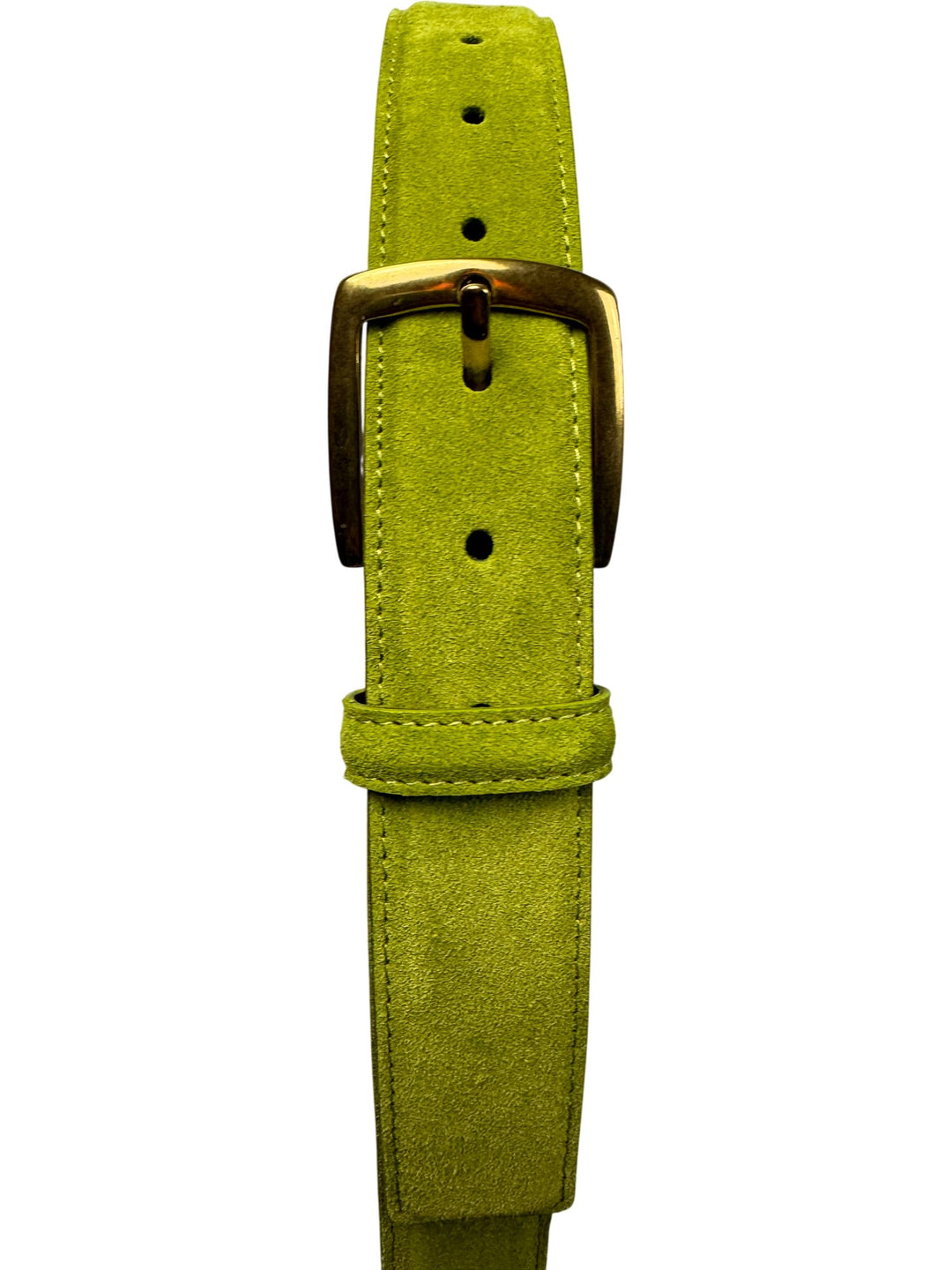 Green Suede Belt - Think Vintage ltd