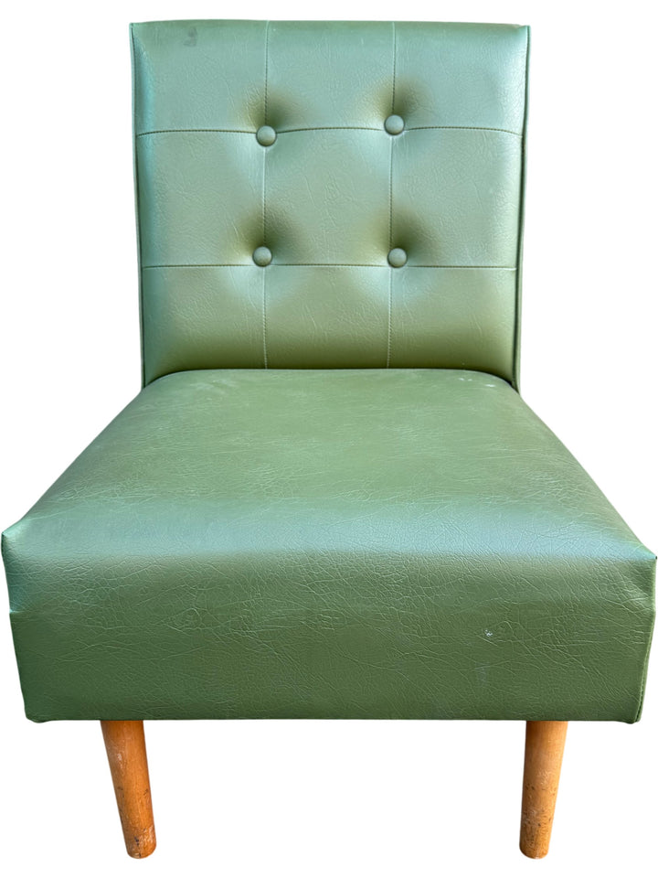 Green Upholstered Chair - Think Vintage