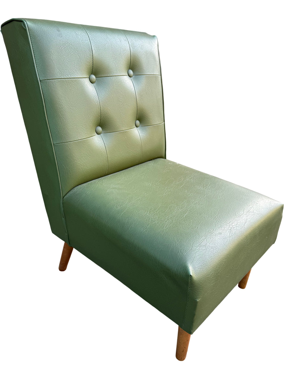 Green Upholstered Chair - Think Vintage