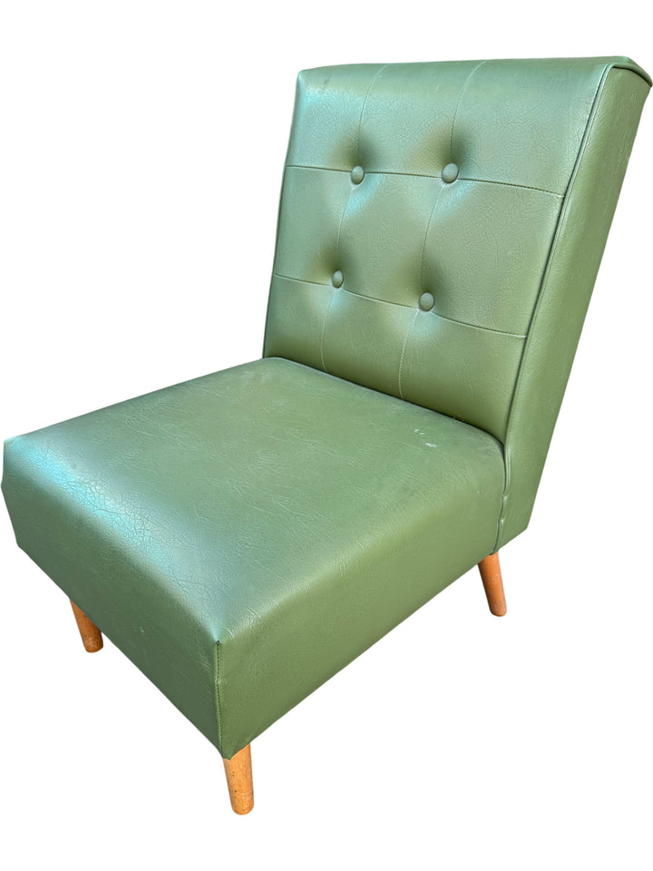 Green Upholstered Chair - Think Vintage