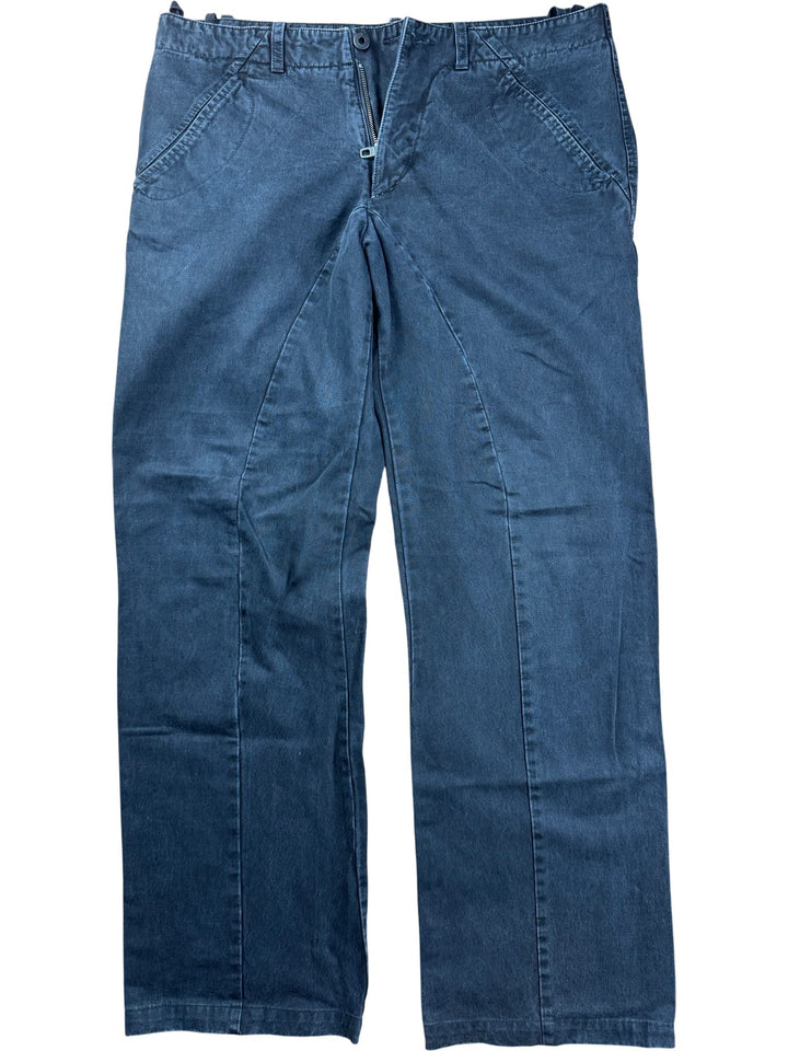 Griffin Black Trousers - W35 - Think Vintage ltd