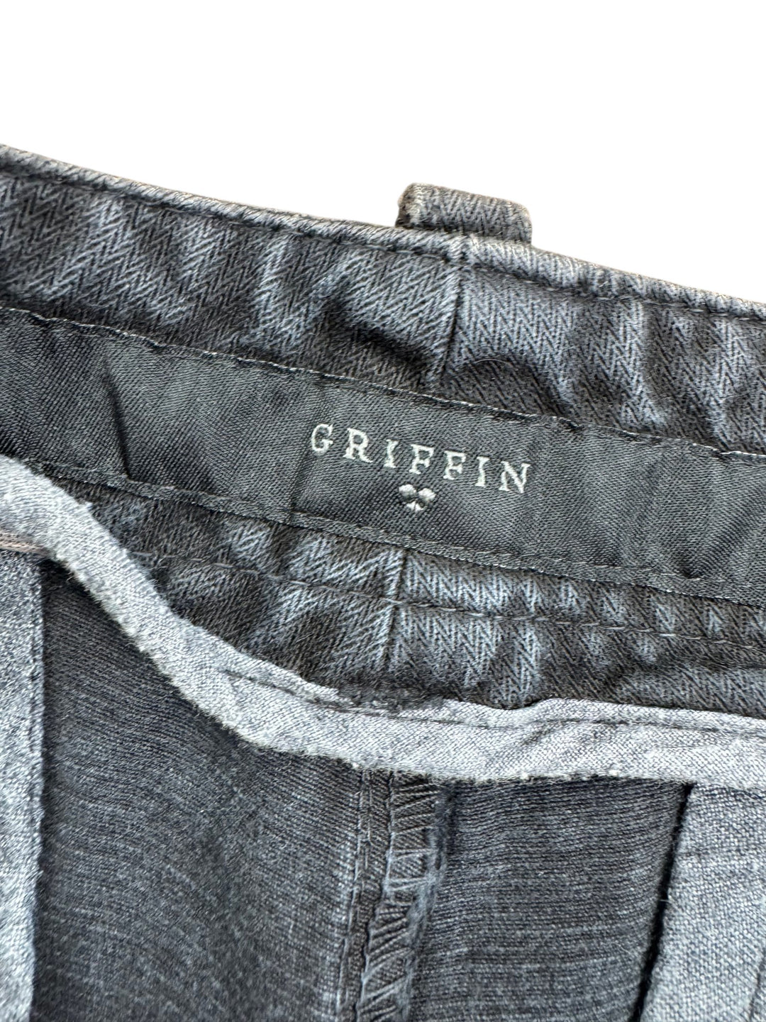 Griffin Black Trousers - W35 - Think Vintage ltd
