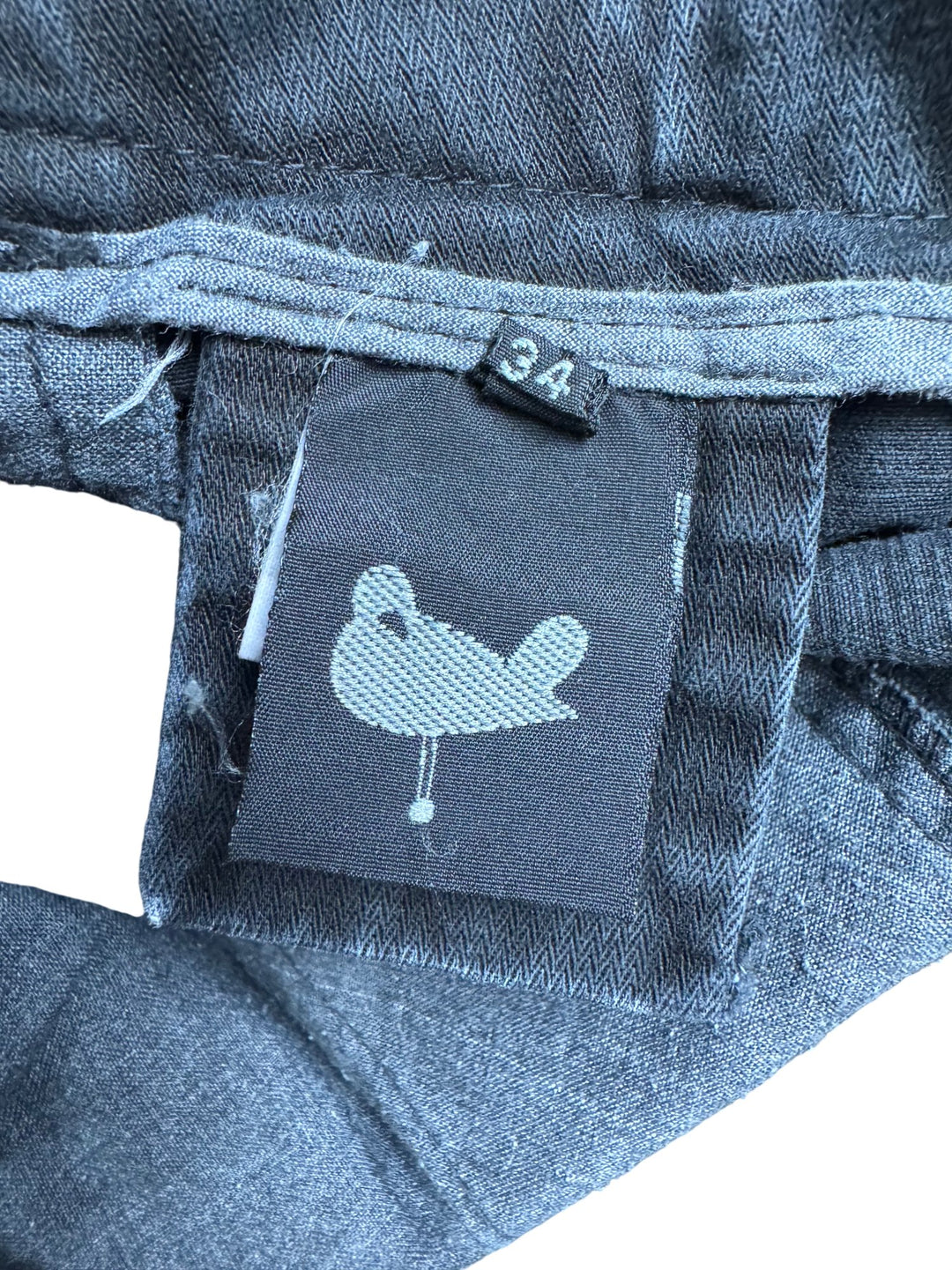 Griffin Black Trousers - W35 - Think Vintage ltd