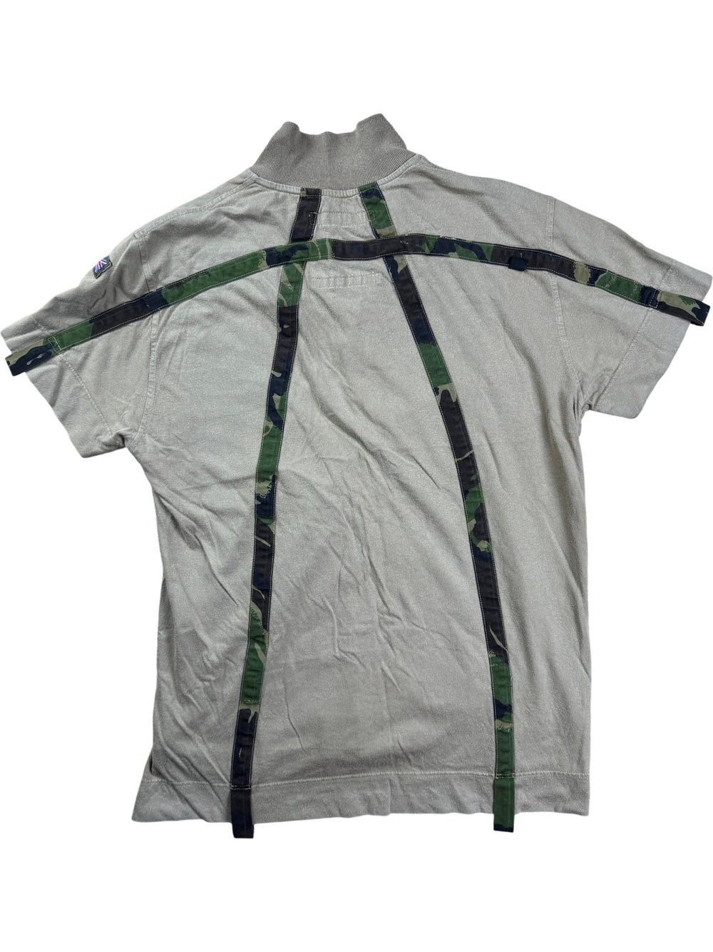Griffin Khaki Polo Shirt - M - Think Vintage ltd