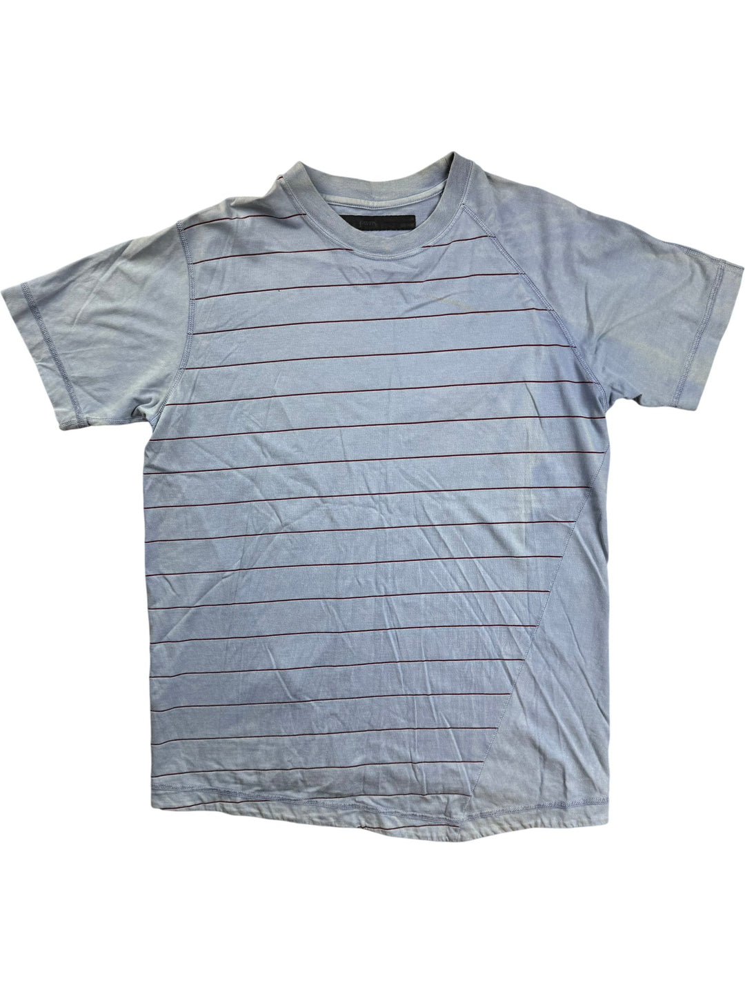 Griffin Striped Short Sleeve T-Shirt - M - Think Vintage ltd