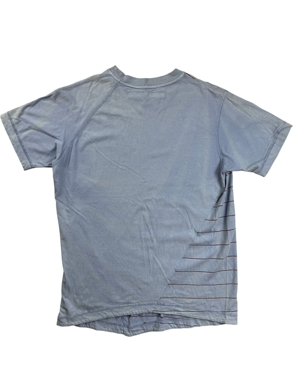 Griffin Striped Short Sleeve T-Shirt - M - Think Vintage ltd