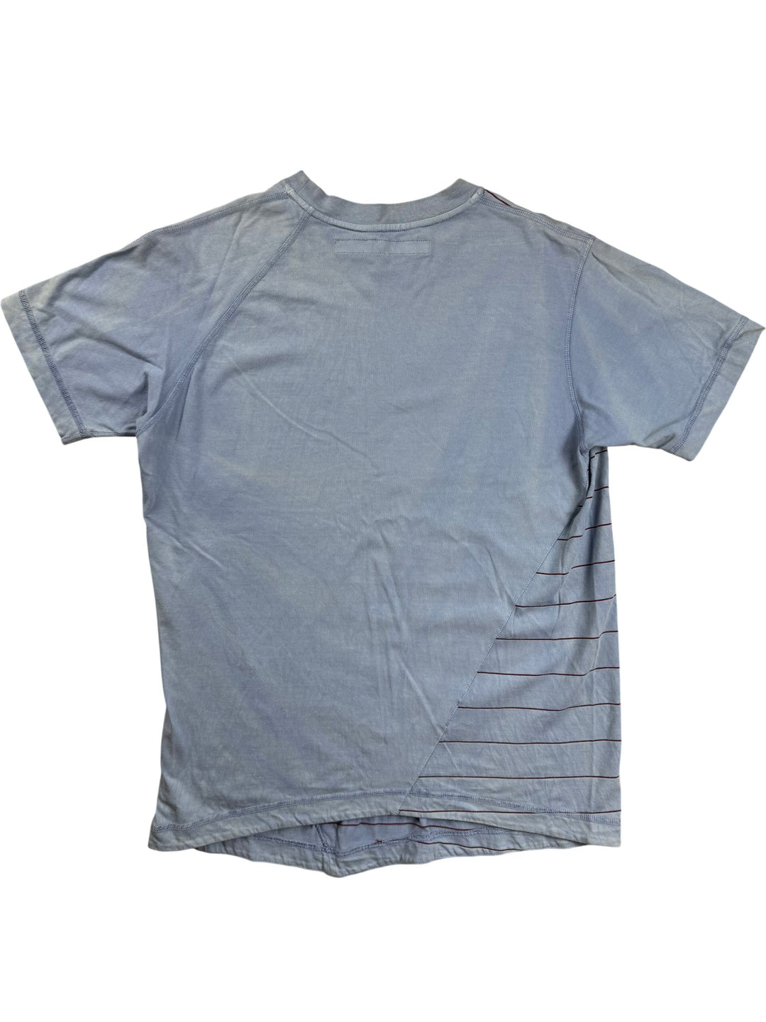 Griffin Striped Short Sleeve T-Shirt - M - Think Vintage ltd