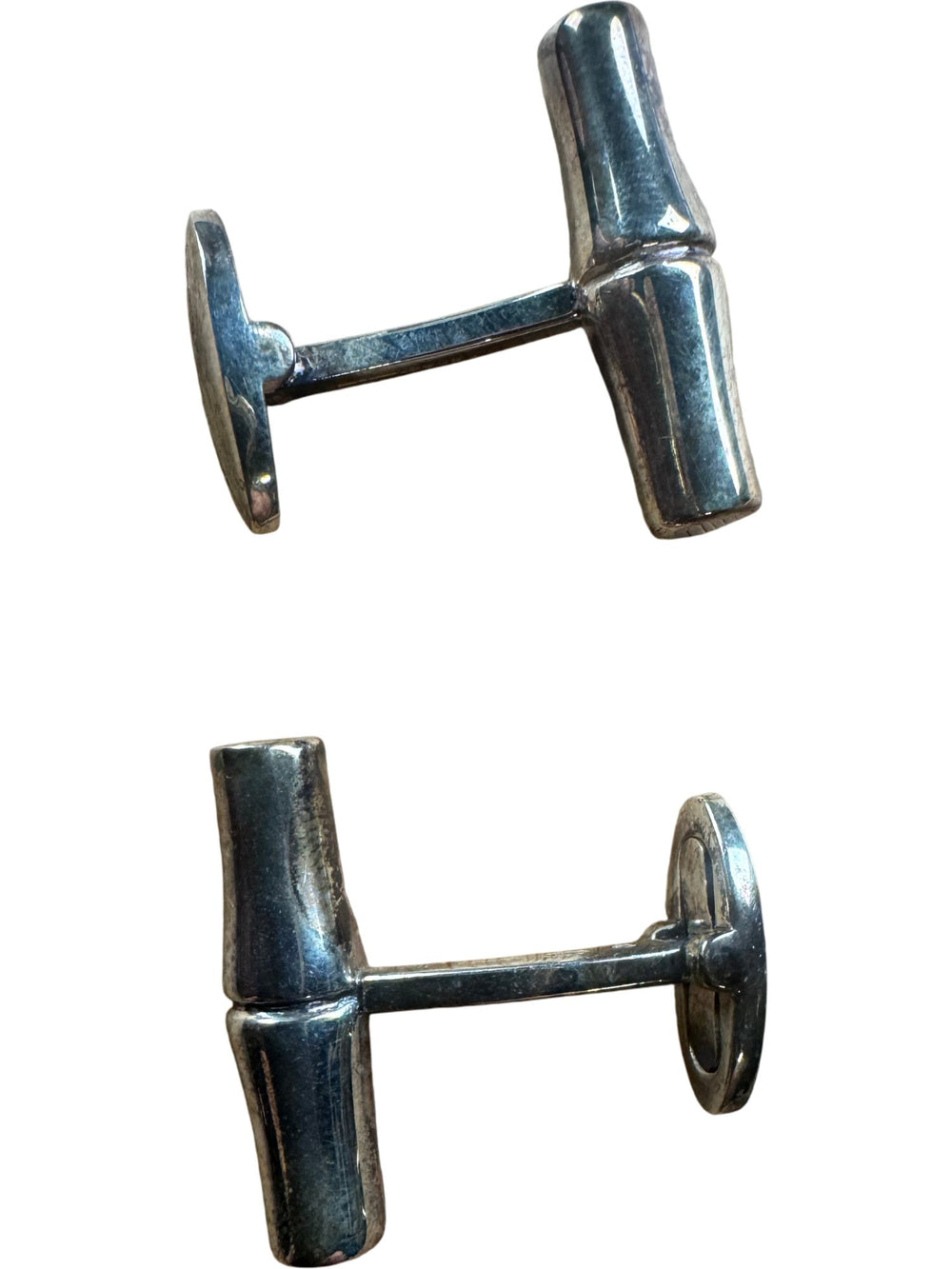 Gucci Silver Cufflinks - Think Vintage ltd