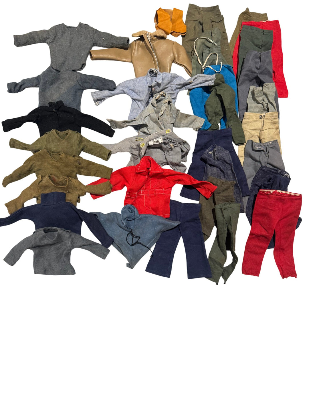HUGE Action Man Bundle - Military Uniforms Jackets Helmets Accessories - Think Vintage Online Ltd