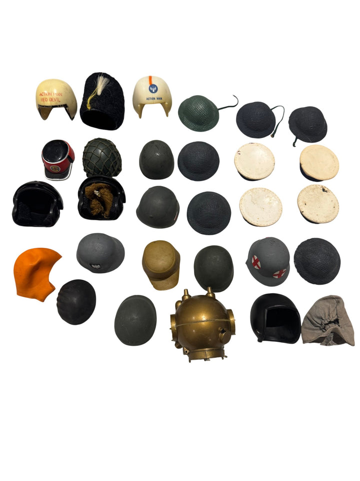 HUGE Action Man Bundle - Military Uniforms Jackets Helmets Accessories - Think Vintage Online Ltd