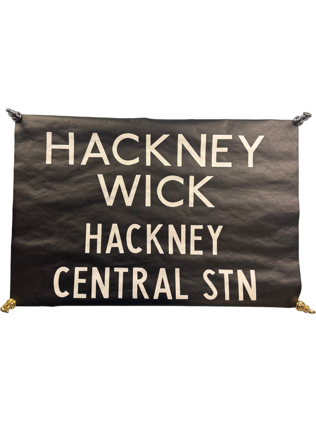 Hackney Wick Central Station Bus Sign Poster - Think Vintage ltd