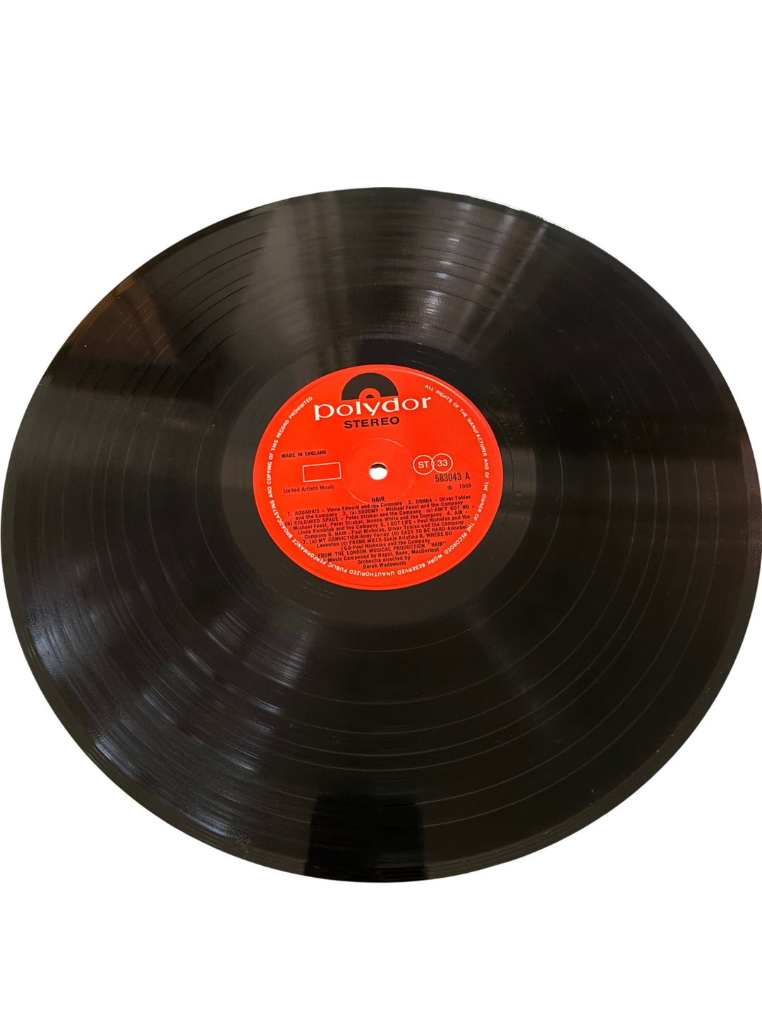 Hair Original Cast Recording LP - Good - Think Vintage ltd