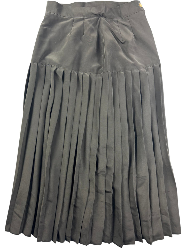 Hamells London Pleated Midi Skirt - S - Think Vintage Online Ltd