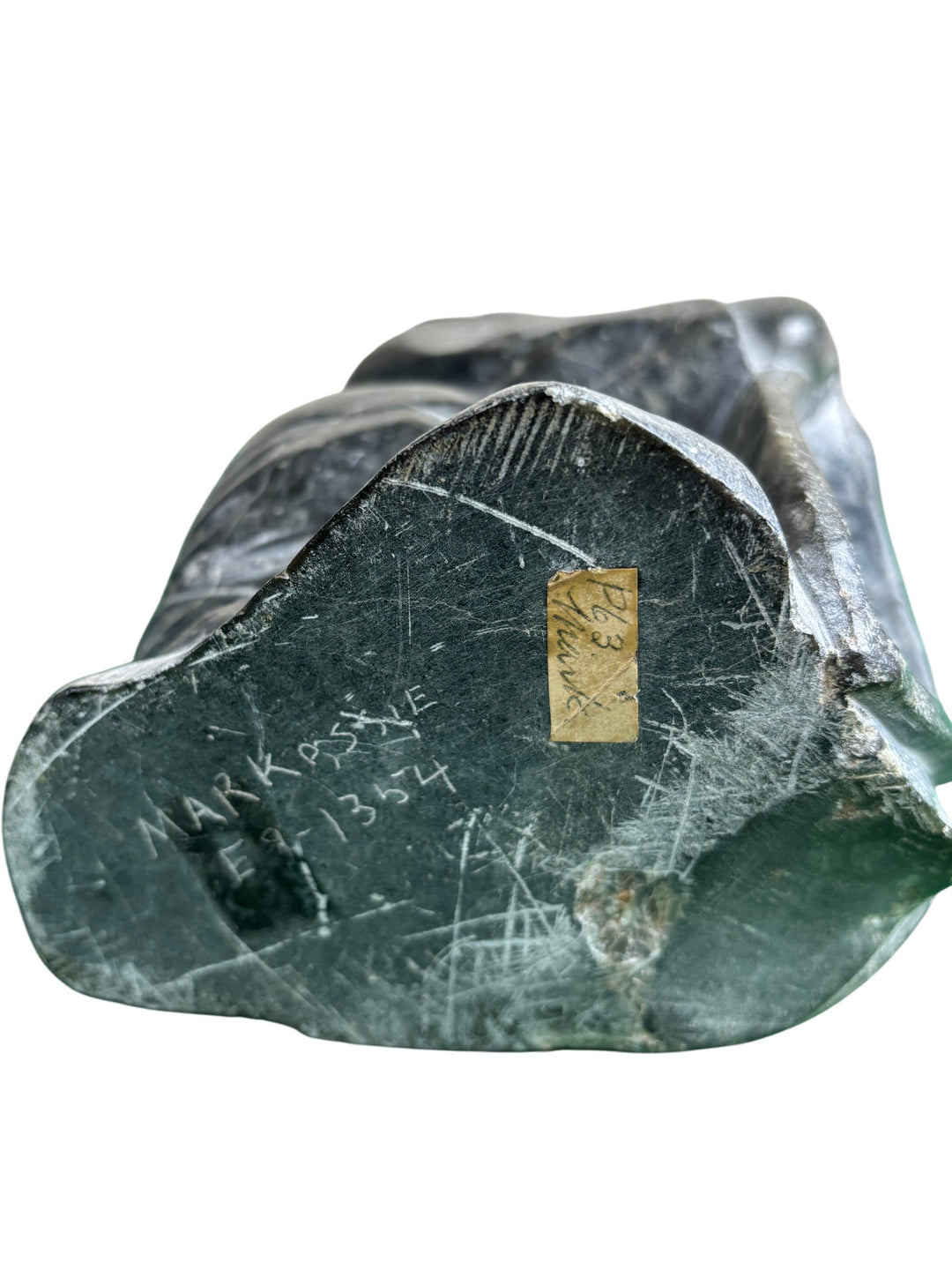 Hand Carved Inuit Soapstone Sculpture Figurine Art Collectable Piece - Think Vintage Online Ltd