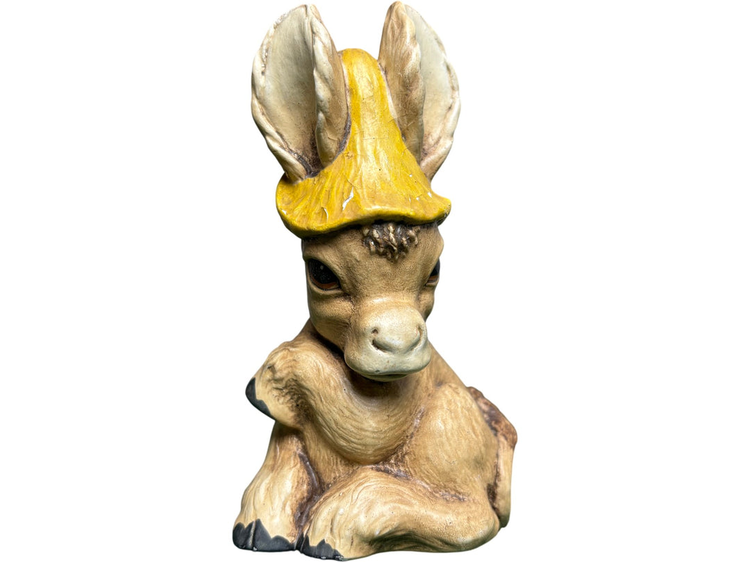 Hand Painted Tinker Ware Donkey Figurine Made In England - Think Vintage