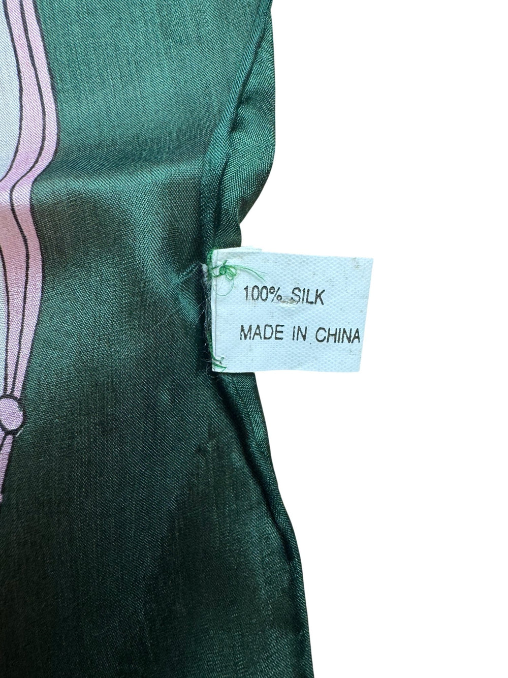 Hand Rolled Floral Silk Scarf - Think Vintage ltd