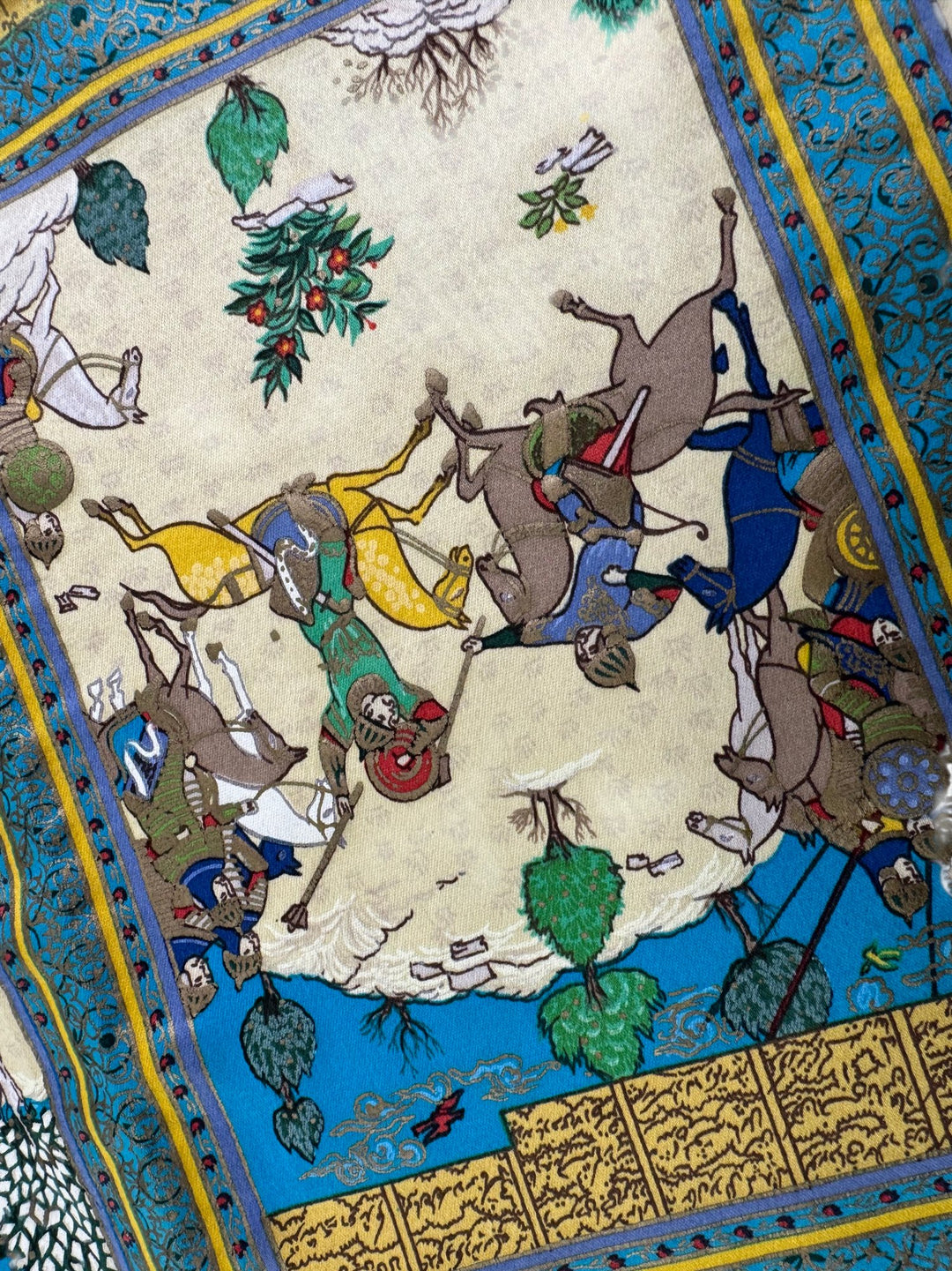 Handmade Persian Kalamkari Textile Wall Art