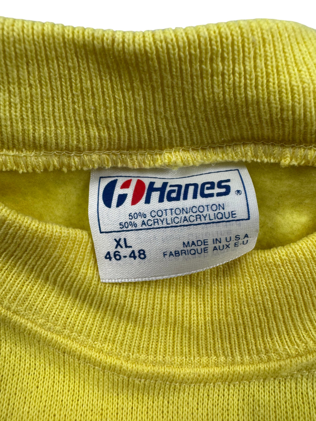 Hanes Yellow Graphic Sweatshirt - L