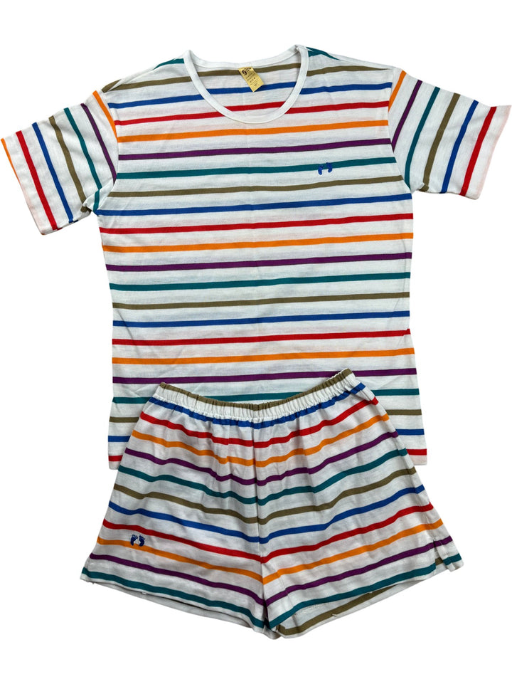 Hang Ten Striped Two Piece Set - S - Think Vintage ltd