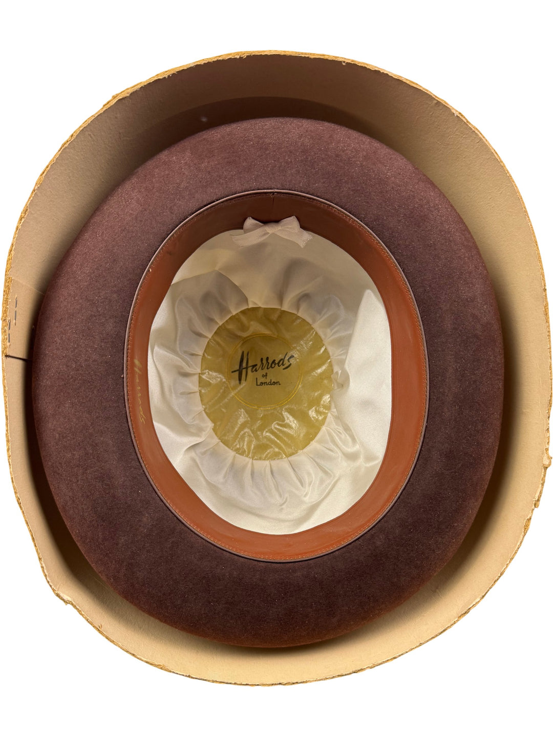 Harrods Brown Bowler Hat