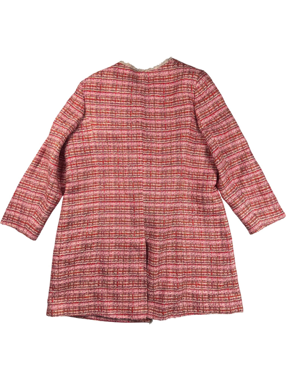 Helene Berman Pink Checkered Coat - M - Think Vintage ltd