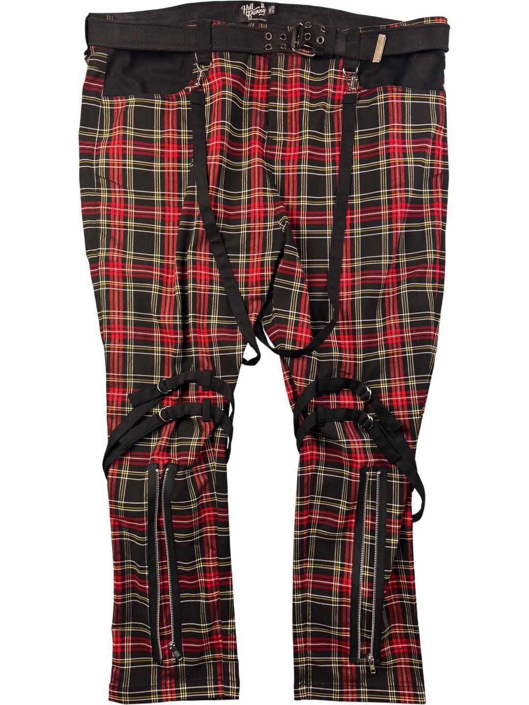 Hell Bunny Checkered Trousers - W44 - Think Vintage ltd