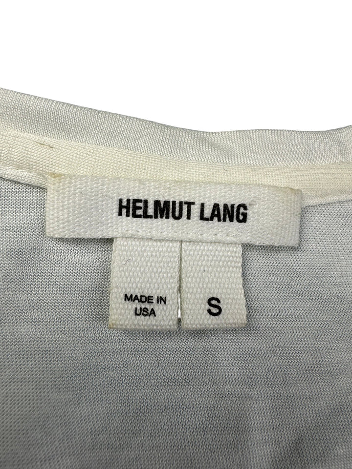 Helmut Lang White T-Shirt - S/M - Think Vintage ltd