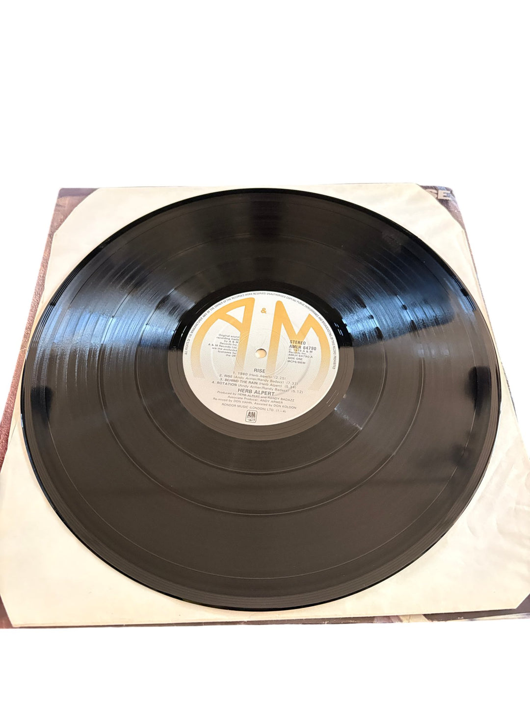 Herb Alpert Rise Vinyl Album - Good - Think Vintage ltd