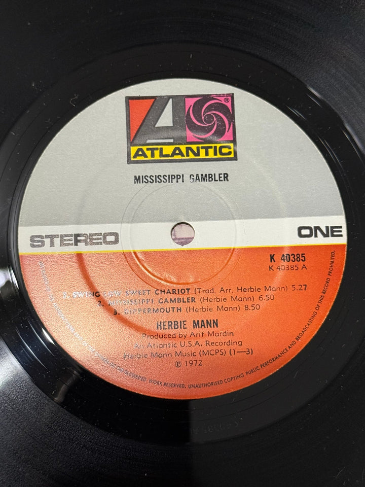 Herbie Mann Mississippi Gambler Vinyl - Think Vintage