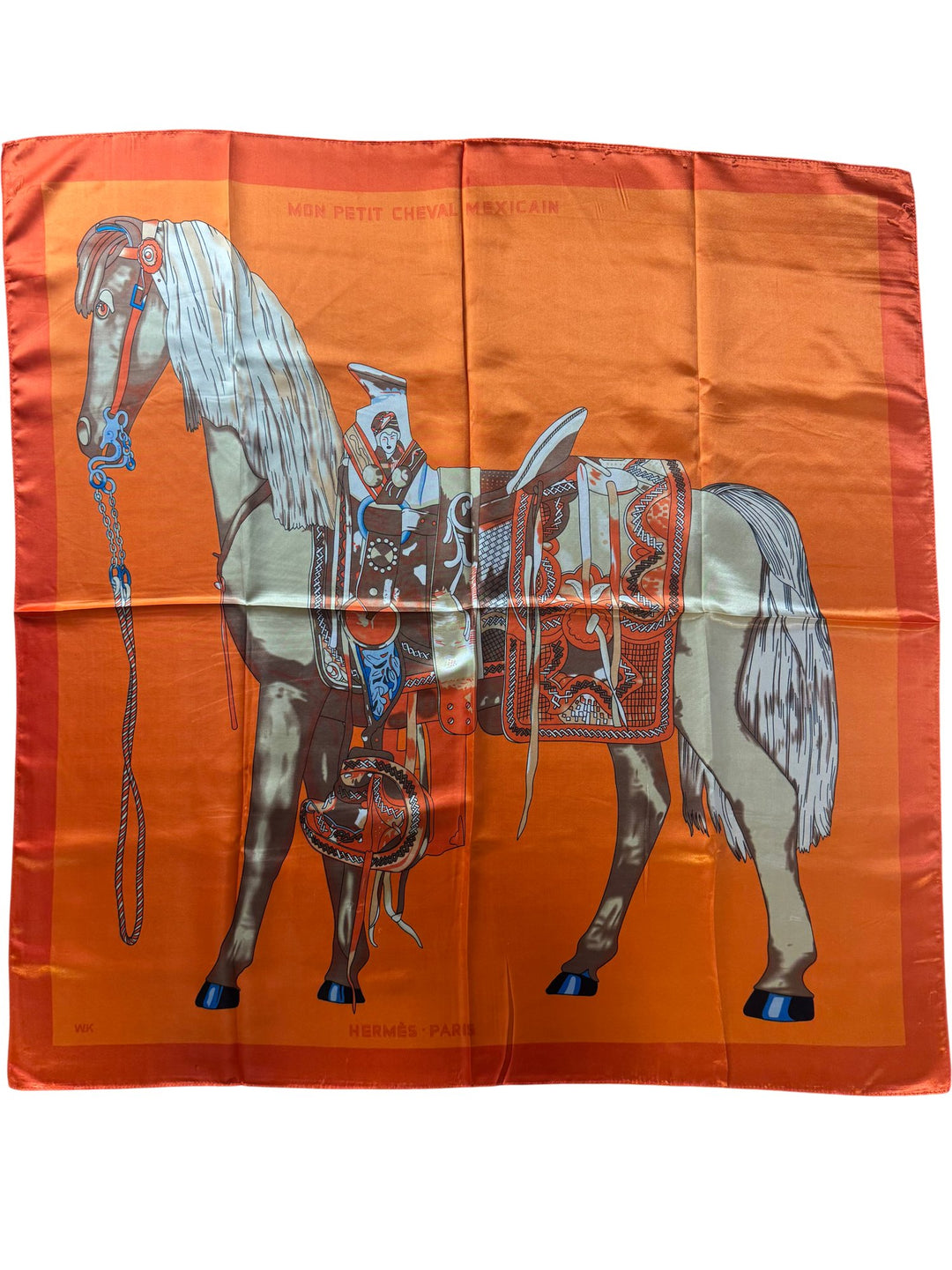 Hermès Mon Petit Cheval Mexicain Silk Scarf - Think Vintage ltd