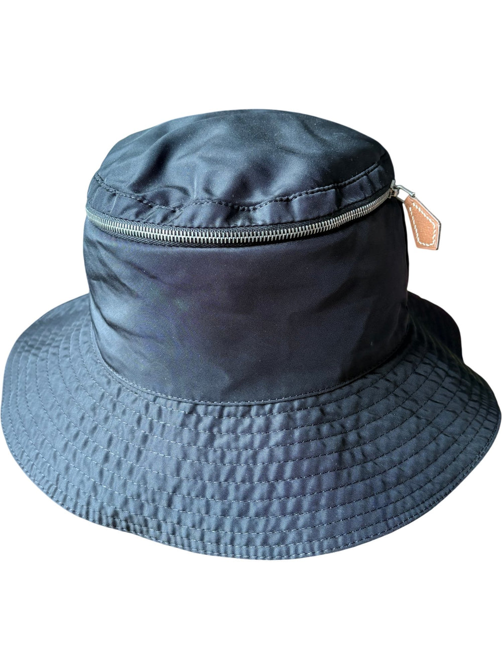 Hermes Chapeau Motsch Black Bucket Hat - Think Vintage ltd