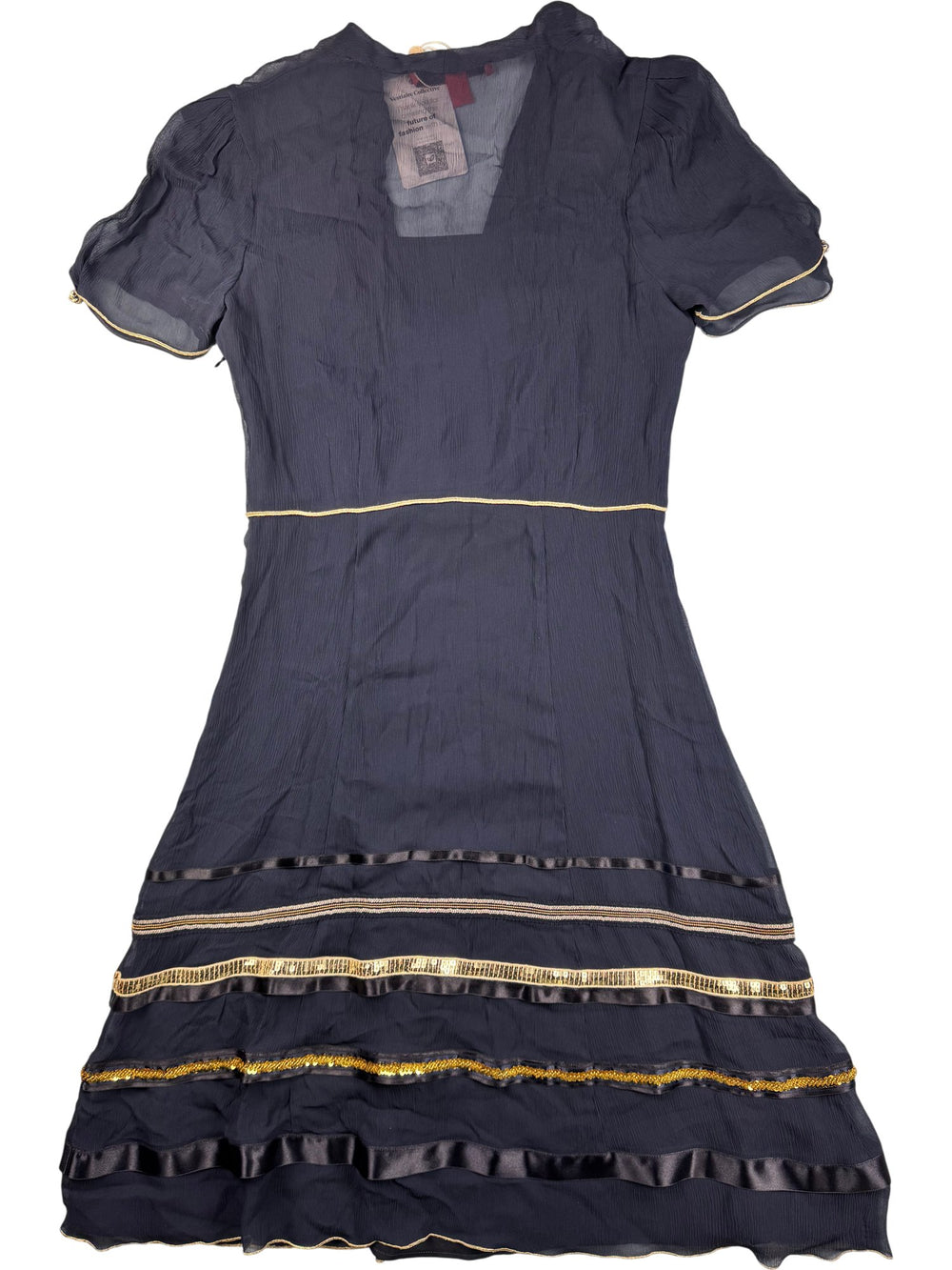 Hilfiger Collection Navy Dress - S - Think Vintage ltd
