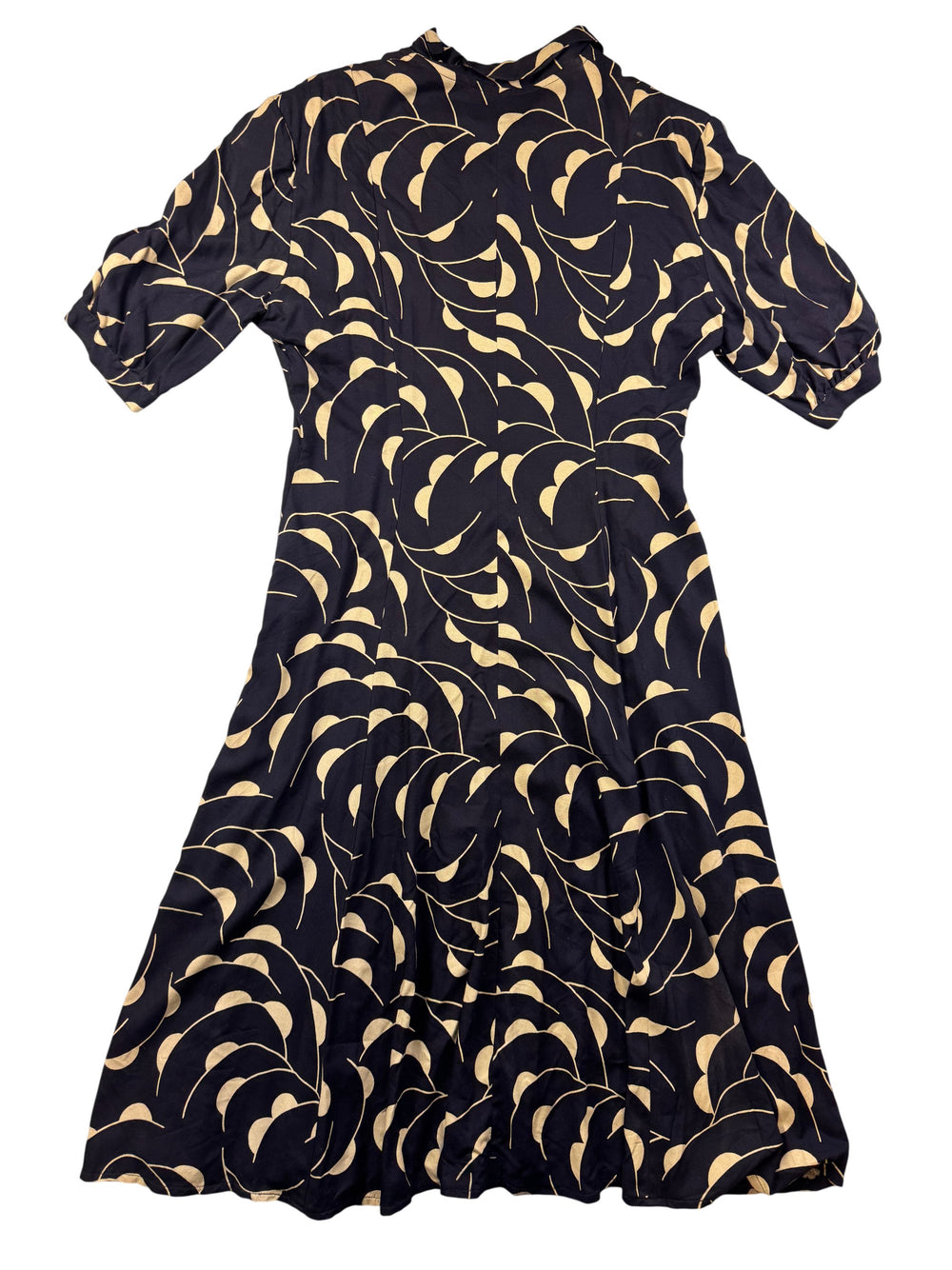 Hobbs Marilyn Anselm Patterned Dress - M - Think Vintage Online Ltd