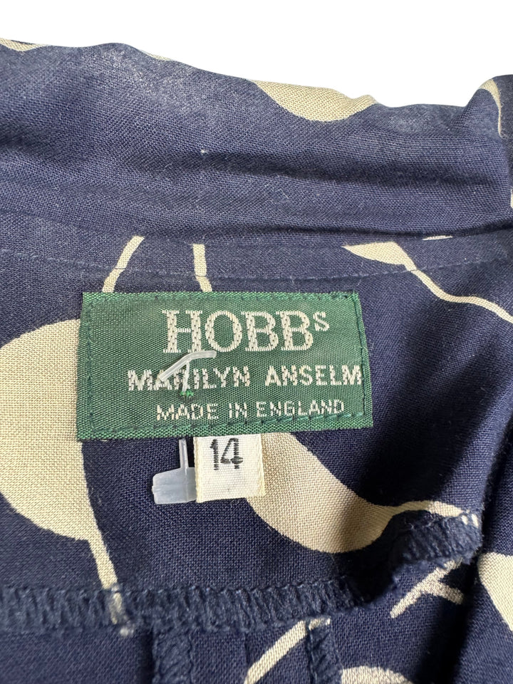 Hobbs Marilyn Anselm Patterned Dress - M - Think Vintage Online Ltd