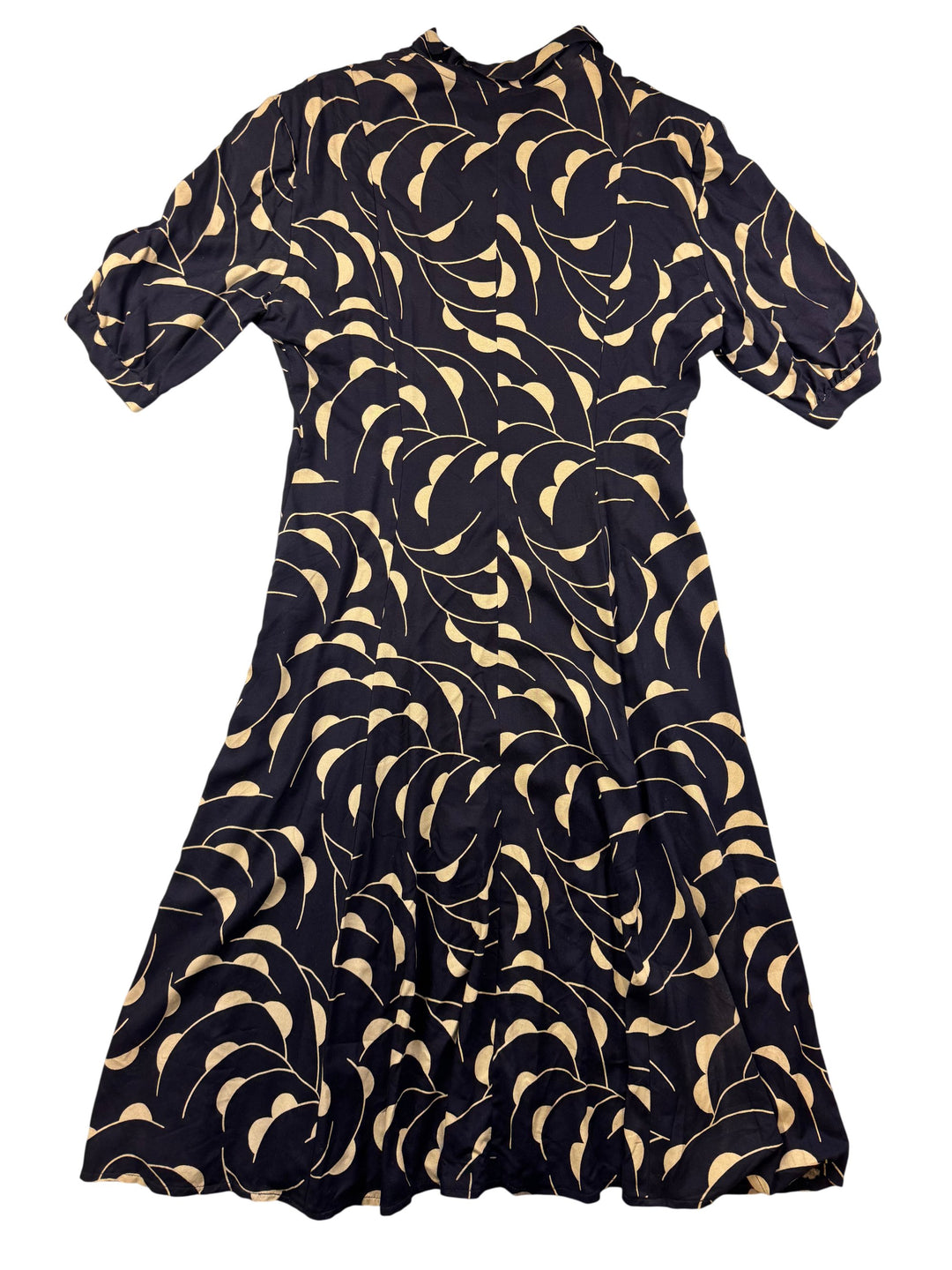Hobbs Marilyn Anselm Patterned Dress - M - Think Vintage ltd