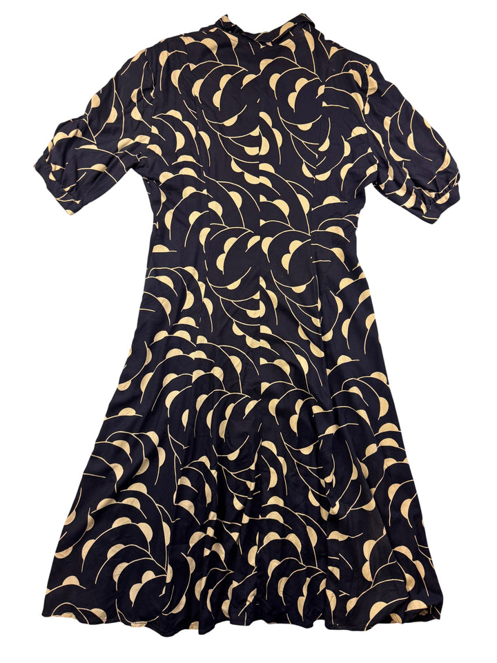 Hobbs Marilyn Anselm Patterned Dress - M - Think Vintage ltd