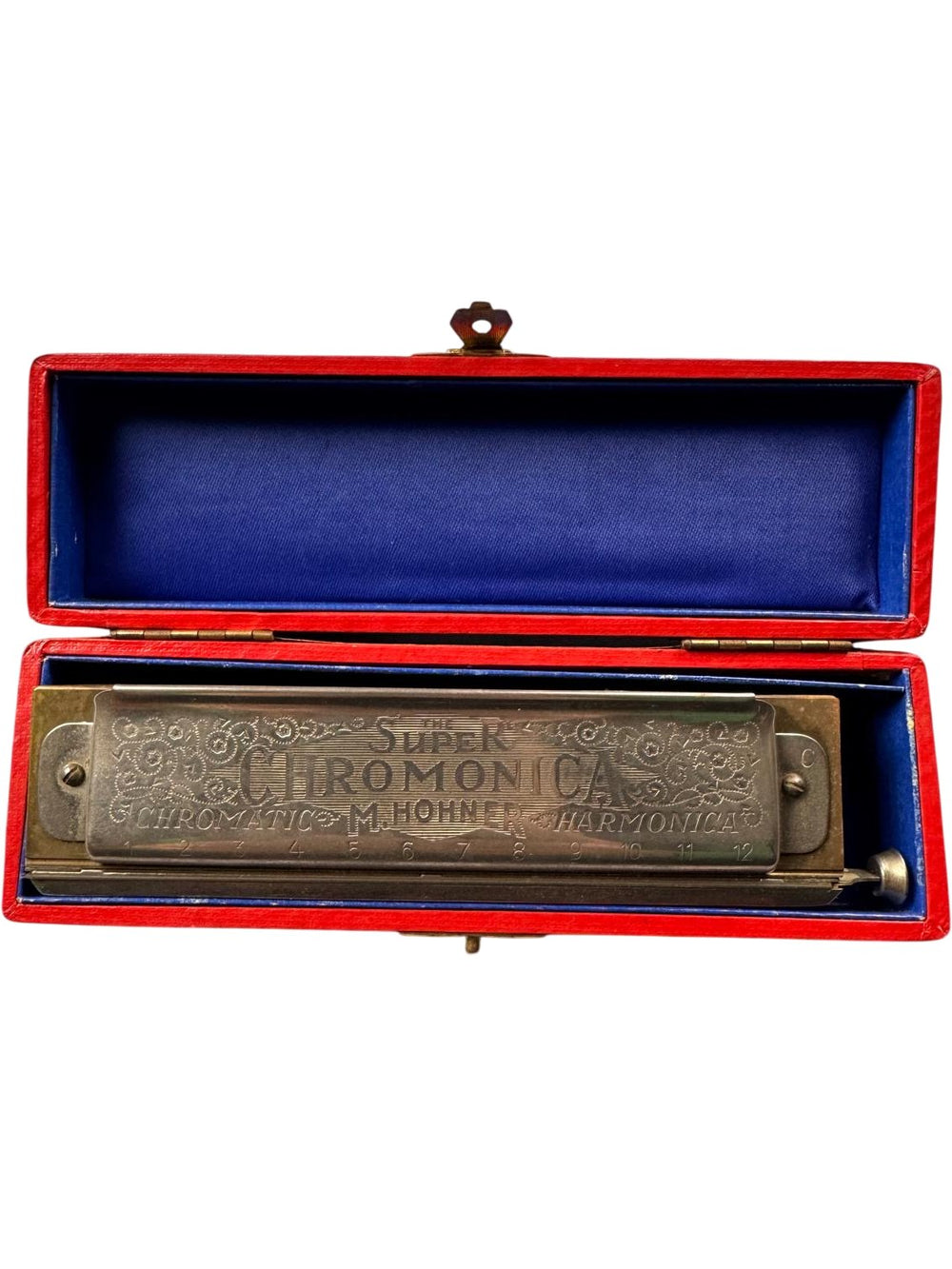 Hohner Super Chromonica Vintage Harmonica Key C Made in Germany - Think Vintage Online Ltd