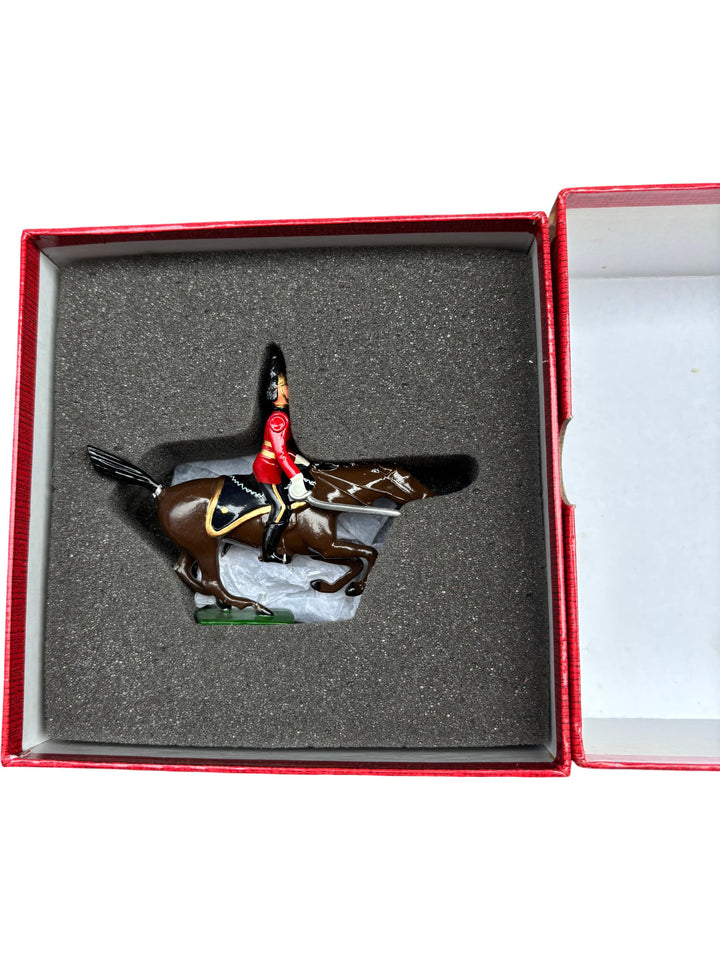Hollow Cast Collection 2nd Dragoon Officer Mounted Figure - Think Vintage