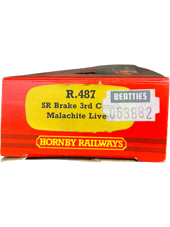 Hornby R.487 SR Brake 3rd Class Malachite Model Train - Think Vintage ltd
